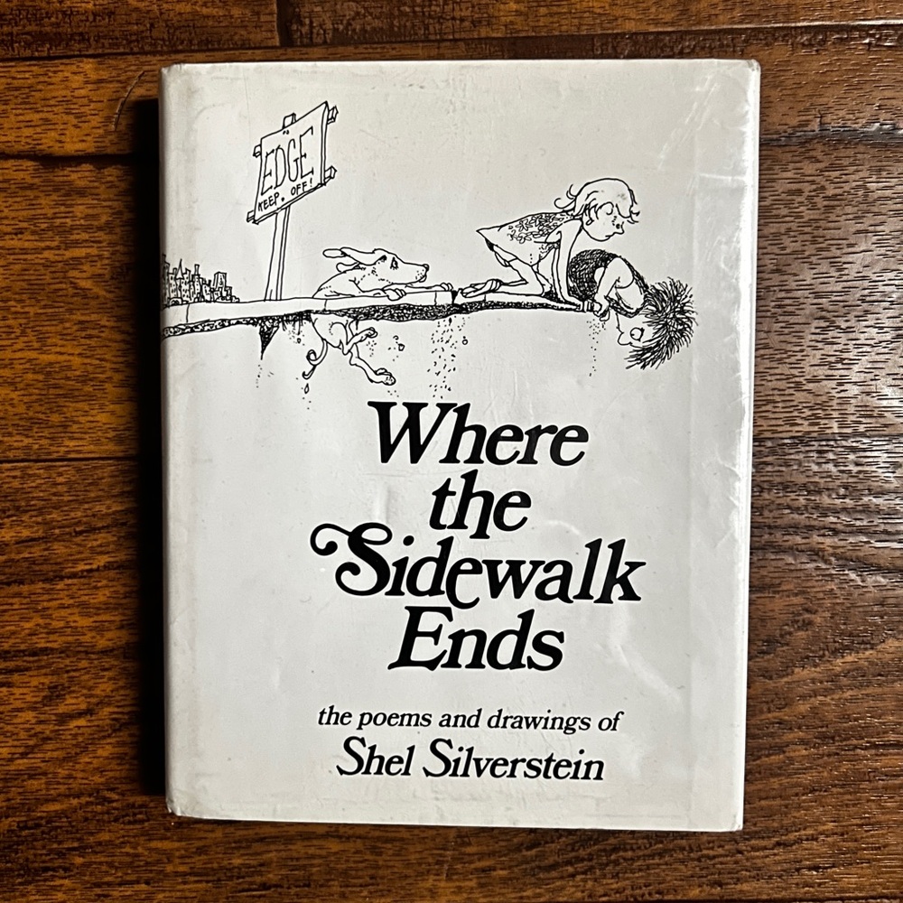 1974~ 1st Edition~ Where the Sidewalk Ends~ Shel Silverstein~ HC W/ DJ Book